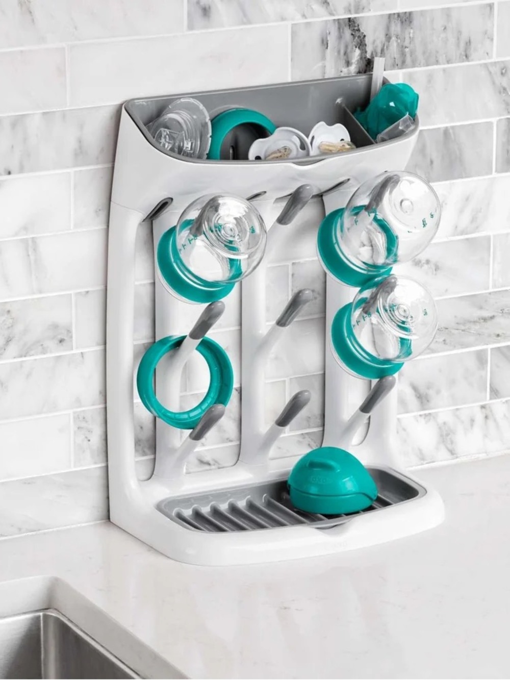 OXO TOT Baby Bottle Drying Rack Organizer